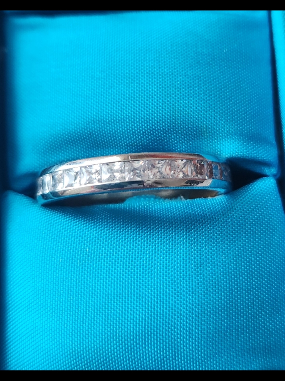 Tocara Silver Channel-Set Diami Diamonds Band - White
